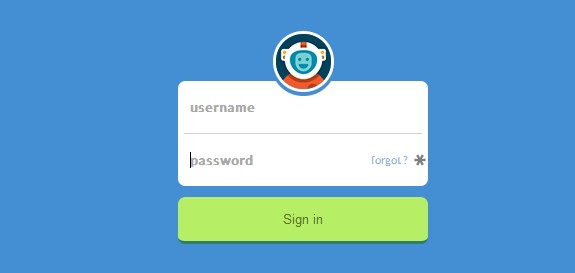 Login page in html with css source code free download